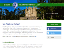 Tablet Screenshot of clanfarquharson.org